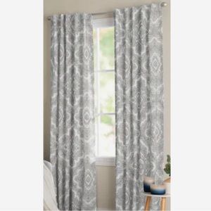 84-in Grey Blackout Curtain Panels